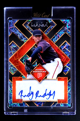2023 Wild Card Mania Diamond Lazer /3 Randy Rodriguez #AM-SQ64 Auto Sealed!