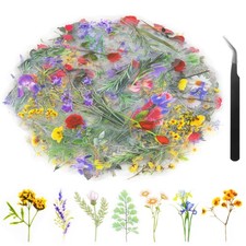 36 Sheets Flower Stickers for Scrapbooking,576 Pcs Self-Adhesive Transparent