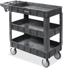 Dryser Utility Cart with Wheels,40"x17" Heavy Duty 550 lb.Capacity with Shelves 