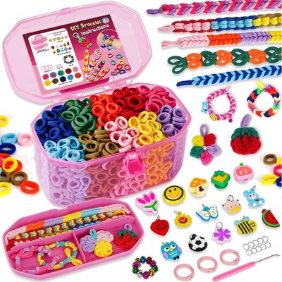 Loom Bänder Set für Kinder 1000pcs 2025 Upgraded Soft Loom Bänder Haargummis ...