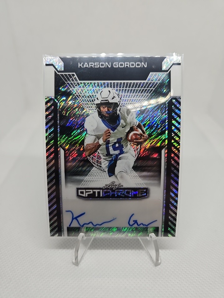 2025 Leaf Optichrome Silver Prismatic Karson Gordon Auto /10 #BA-KG1 UCLA