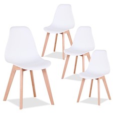 4er Set SALA Esszimmer Stühle Schalen Holz Wohnzimmer Küchen Stuhl Massiv