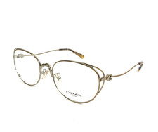 Coach Eyeglasses Frames HC5095 9005 Light Gold Cat Eye Wire Rim 54-18-140