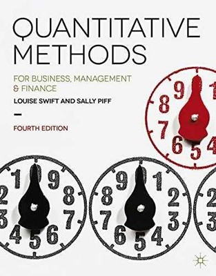 Quantitative Methods: for - Paperback, by Swift Louise; Piff - Very Good