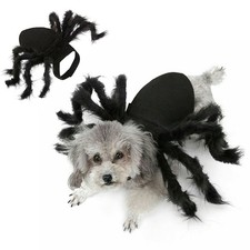 Pet Black Spider Costume Spider Cosplay Clothes Puppy Halloween Dog Outfit Cat