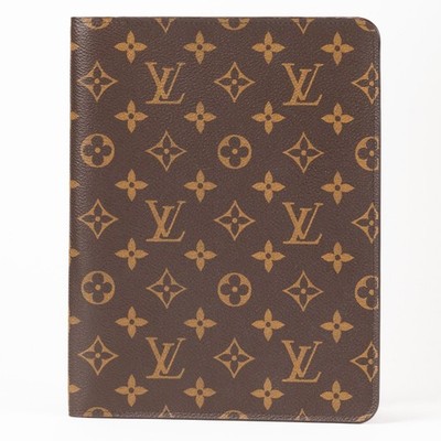 Louis Vuitton LV Monogram Agenda Bureau R20100 Desk Planner Organizer Brown