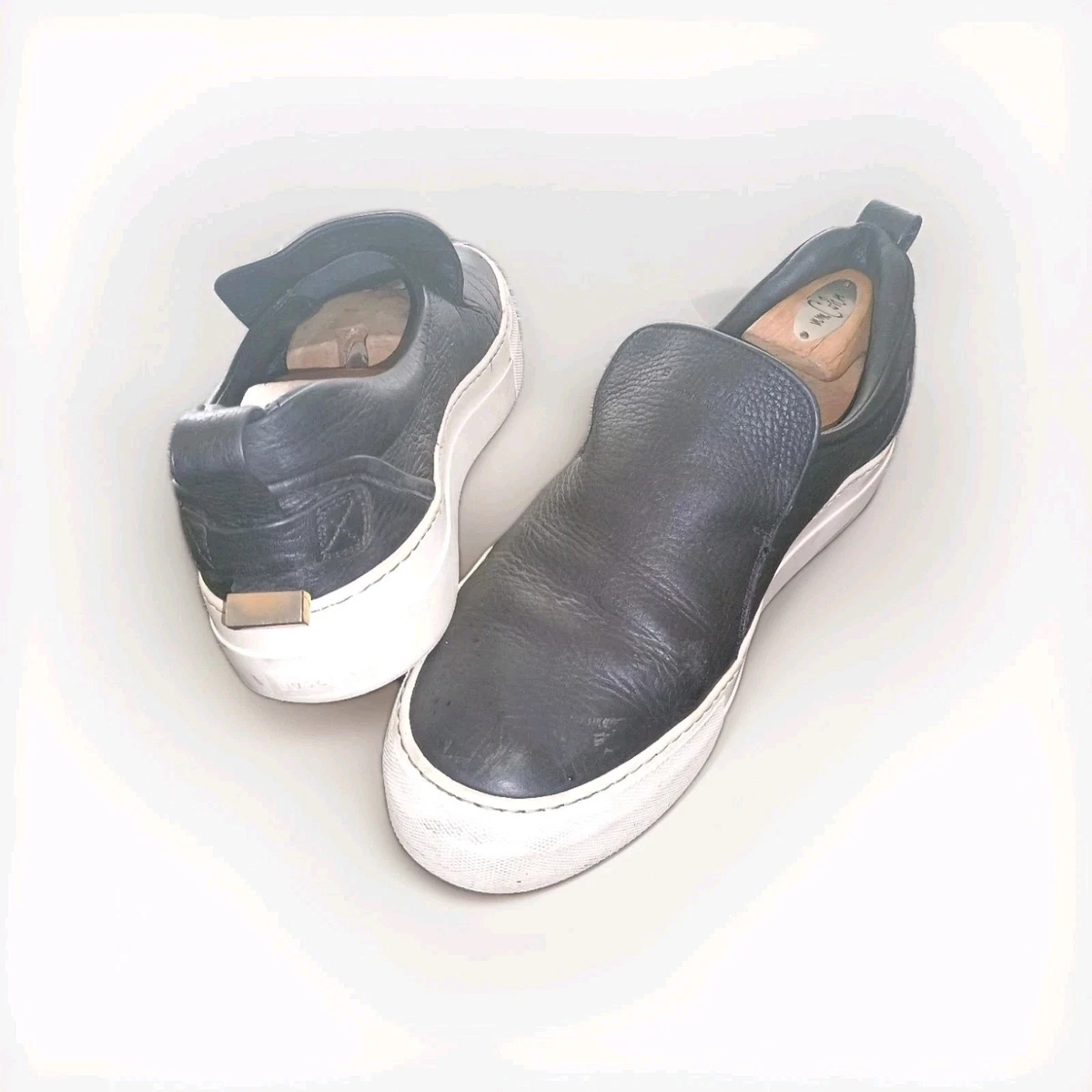 Buscemi White Slip-On Loafers BUSCEMI COSMO LEATHER LOAFER main image 2