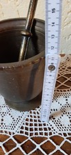 Alter Schwerer Messing M&ouml;rser Mit St&ouml;&szlig;el