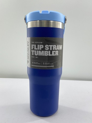 #ad Stanley 30OZ Iceflow Flip Straw Tumbler Lapis $24.33