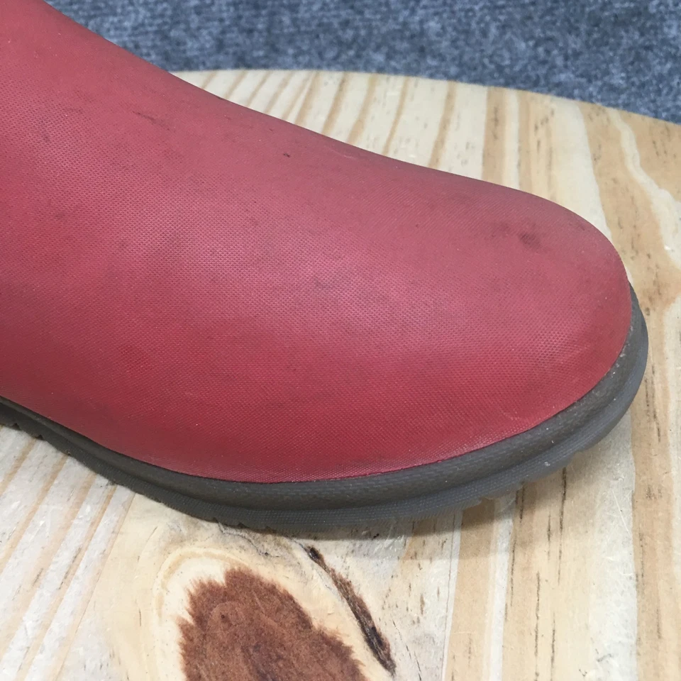 BOGS Botas Mujer 9 Sweetpea Sin Cordones Lluvia Botín Rojo Goma Impermeable Foto 4 de 4