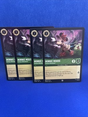 4x Minnie Mouse Curious Adventurer 87/204 Attack of the Vine! Disney Lorcana