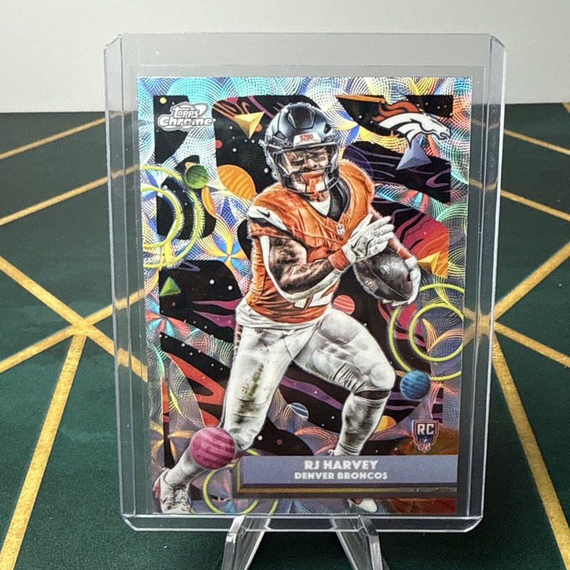 NUCLEUS (SP) -2025 Topps Chrome Cosmic - (RC) #132 RJ Harvey Denver Broncos