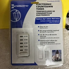 Intermatic EI210WC Electronic Auto-Off Countdown Timer Preset Times Wall Switch