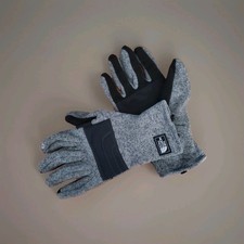 The North Face Gordon Etip Tech Gloves Gray Mens Large Outdoor Ski Biker Techy