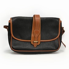 Dooney Bourke Vintage All Weather Leather Essex Crossbody Black Used Once READ