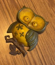 Vintage 1970 USA Sexton Owl Wall Hanging Art ...