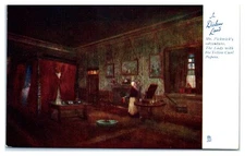 Postcard: Ja Dickens Land Mr. Pickwick's adventure. The Lady with the