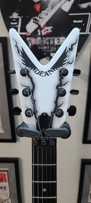 Dean V USA Floyd Rose Dime White Bolt Cust Guitar Skin! EMG X