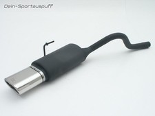 Ulter Sportauspuff Renault CLIO 2 98- 145x75mm flachoval eingerollt abgeschrägt