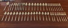 Ekco Eterna Carolyn Stainless Japan Flatware 50 Pc VG
