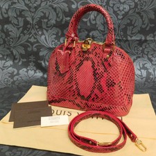 Louis Vuitton Alma Leather Handbag Black For Sale Online Ebay