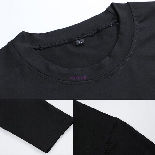 Sports Compression Shirts 1/2 Single Arm Long Sleeve Athletic Base Layer Shirt - Picture 8 of 18