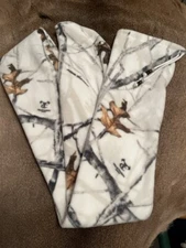 Fleece 80"x3.5" White Camo Soft Long Bow Sock Sleeve Traditional Archery