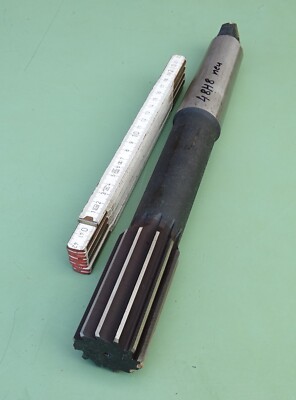 HSS Maschinenreibahle Ø 48 H8 MK5 Morsekegel Hand Reibahle 48H8 WERKÖ MK 48,0