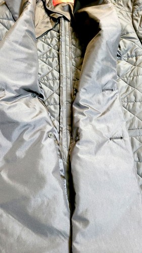 HUGO BOSS Double Breasted Coat Water Repellent Quilted Black Jacket Regular -38R - Picture 7 of 11