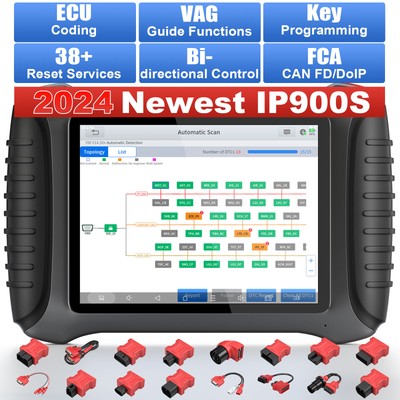 XTOOL IP900S Topology Car Didirectional Scanner Key Programming E.CU Coding Tool