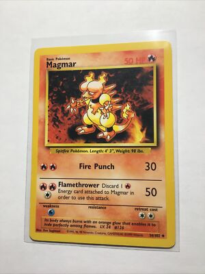MAGMAR - 36/102 - Base Set - Pokemon Card - PL
