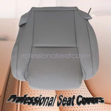 Driver Bottom Perforated Leather Seat Cover Gray New For 2007-2013 Toyota Tundra