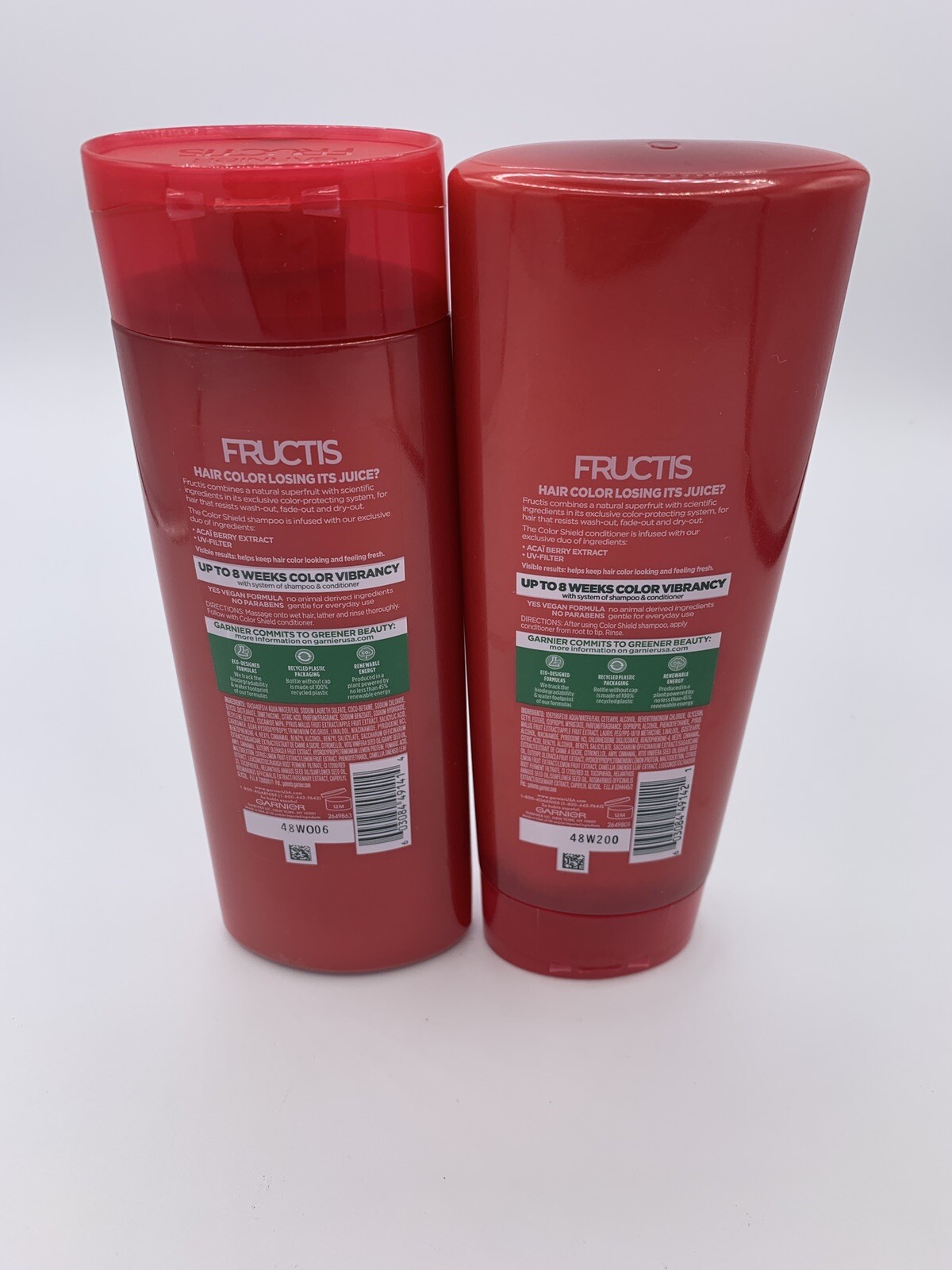 Garnier Fructis Color Shield Shampoo Conditioner Protecting Acai Berry
