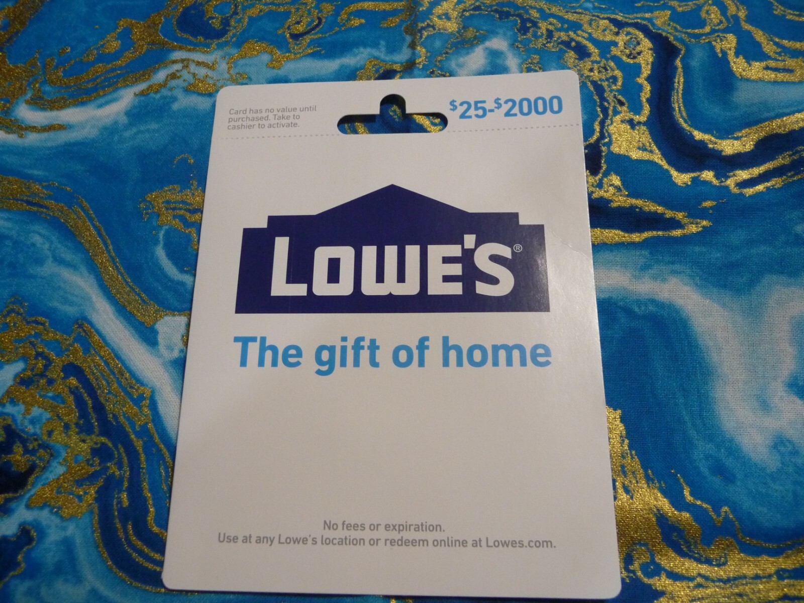 LOWES GIFT CARD- $500.00 VALUE | eBay
