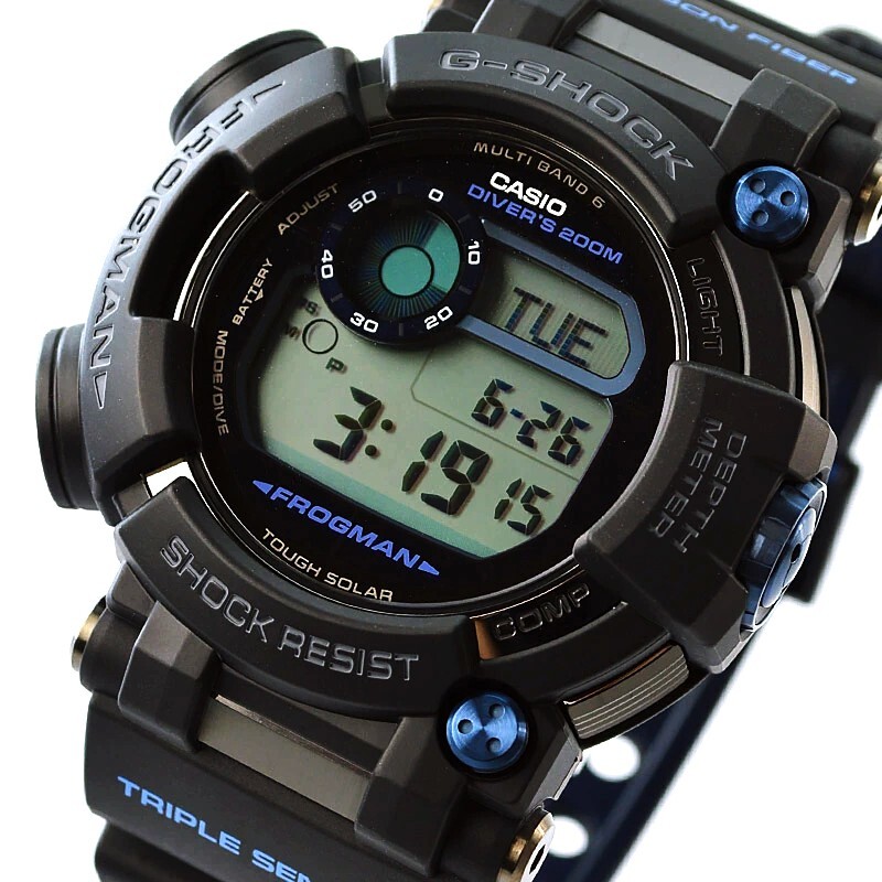 Casio G-SHOCK FROGMAN GWF-D1000B-1JF Quartz Black Dial 53.3 mm
