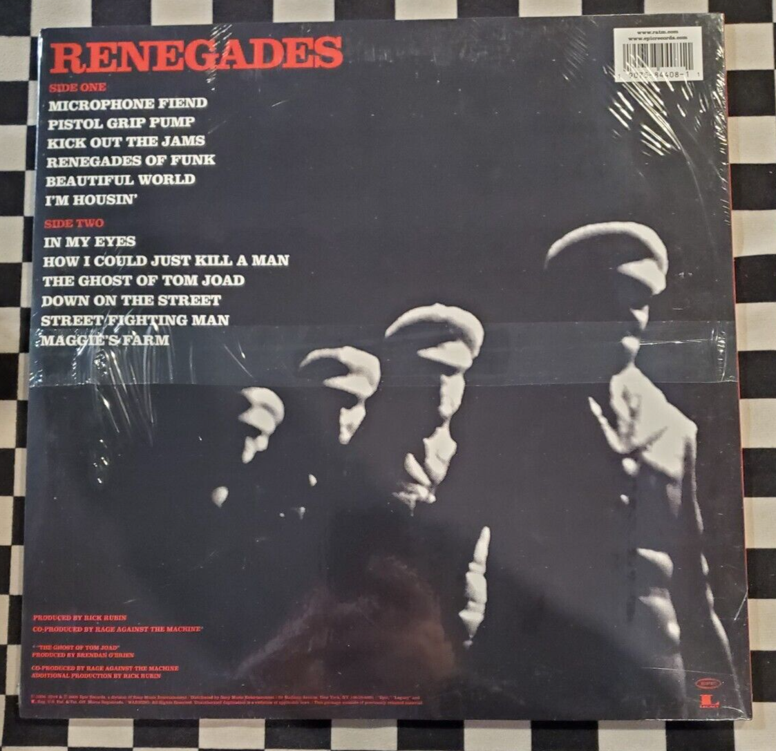 Renegades LP by Rage Against The Machine vinyl 2023 sealed