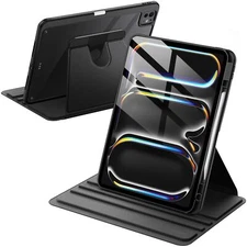 JETech Rotating Case for iPad Pro 13-Inch M5/M4 (2025/2024) with Pencil Holder