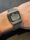 Seiko 0114-0020 LCD Digital Watch Vintage Early Digital Japan Stainless 1975