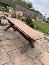 Garden Scaffold Board Table w/ X Base