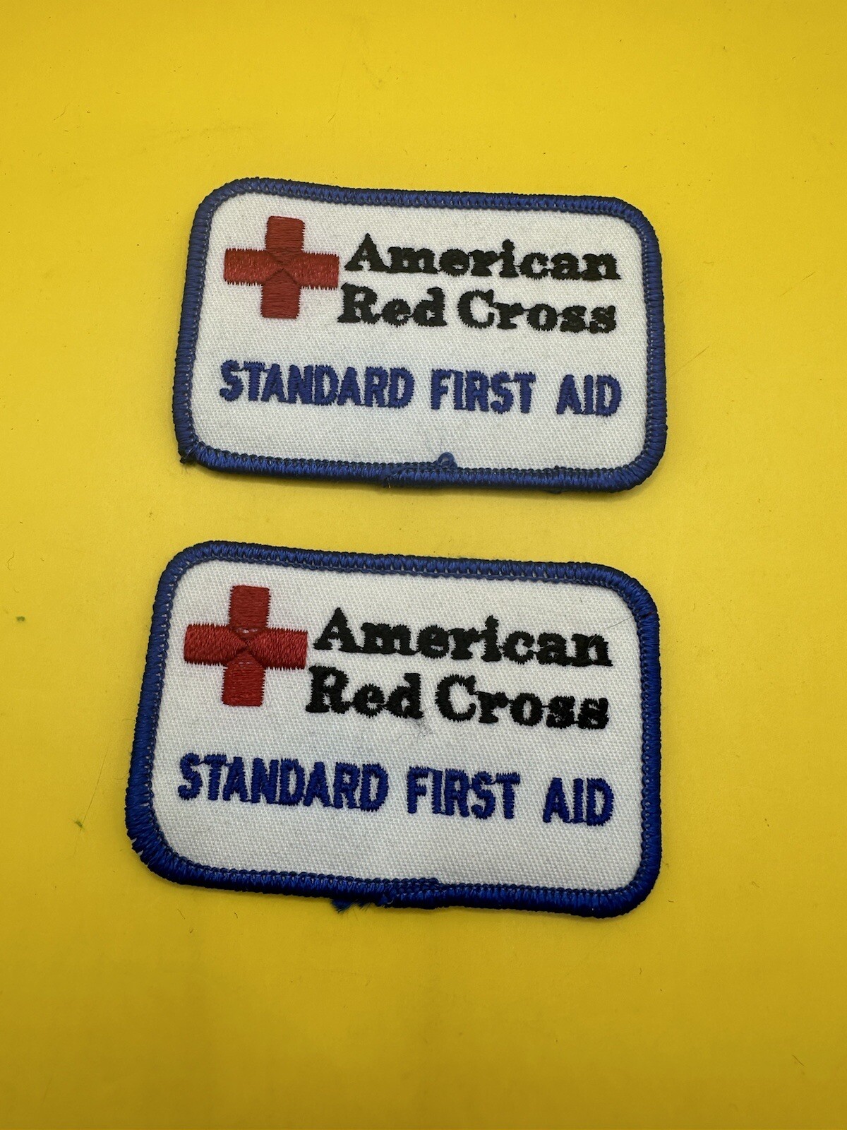 American Red Cross Standard First Aid Patch Embroidered Sewon eBay