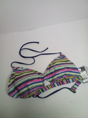 Mossimo Swim Bikini Top D DD Strappy Colorful