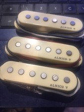 Set of 3x New AlNico V Guitar Copper Wound Single Coil Pickups for Strat Guitar