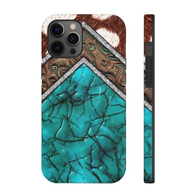 Cow Cowhide Boho Western Turquoise Phone Cover Case | eBay Cow Cowhide Boho Western Turquoise Phone Cover Case | eBay