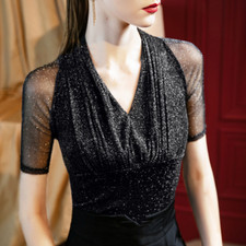 Femme Maille T-Shirt Demi