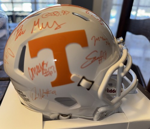 2023 Tennessee Volunteers SIGNED (15) RIDDELL white mini-helmet w/NICO IAMALEAVA - Picture 7 of 11