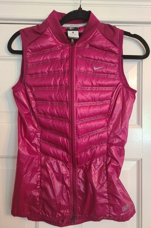 Nike AeroLoft Vest Gilet Berry Bordeaux MSRP $180p Puffer Women's XS