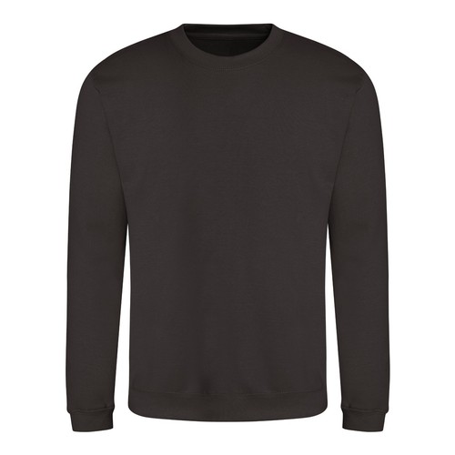 Mens Plain Sweatshirt Crew Neck Jumper Top Sweater Casual Sweat Top Ladies AWDis - Picture 14 of 43