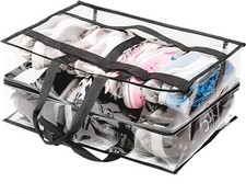 Shoe Travel Bag for Multiple Shoes 8 Pairs - 8 Pairs, Clear