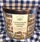 ALL NEW Cinnamon Caramel Swirl 3-Wick Candle 25-45 burn hours Bath & Body Works