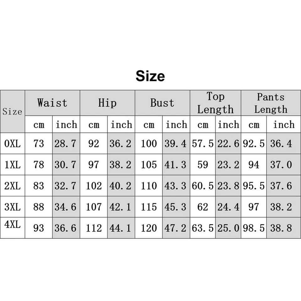 Short Sleeve Pocket Pants Set Plus Size Sports Yoga Gym Tracksuits 0XL-4XL - Image 4 of 4